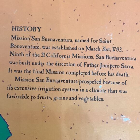 Mervyns California Mission San Buenaventura 1998 Vintage Lighted Christmas - Picture 10 of 13